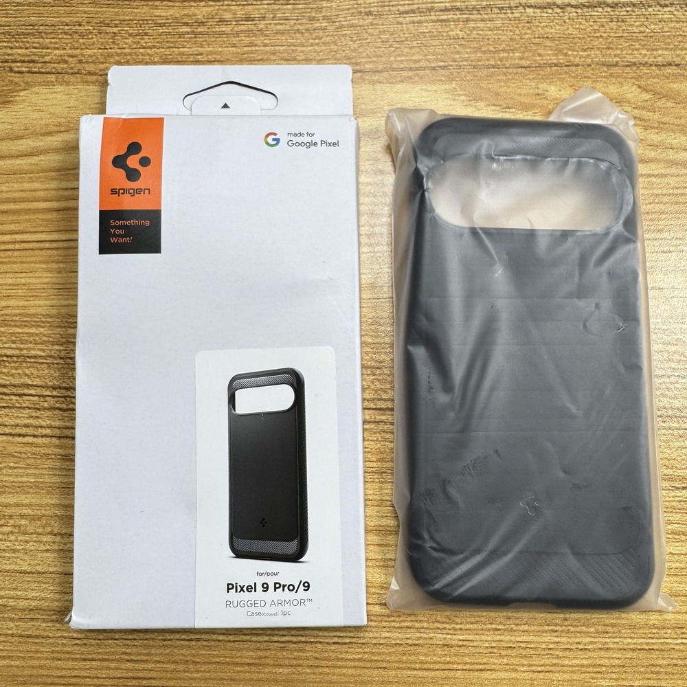 Spigen Google Pixel 9 / Pro [Rugged‎ Armor] Phone Case Matte Black ACS07685